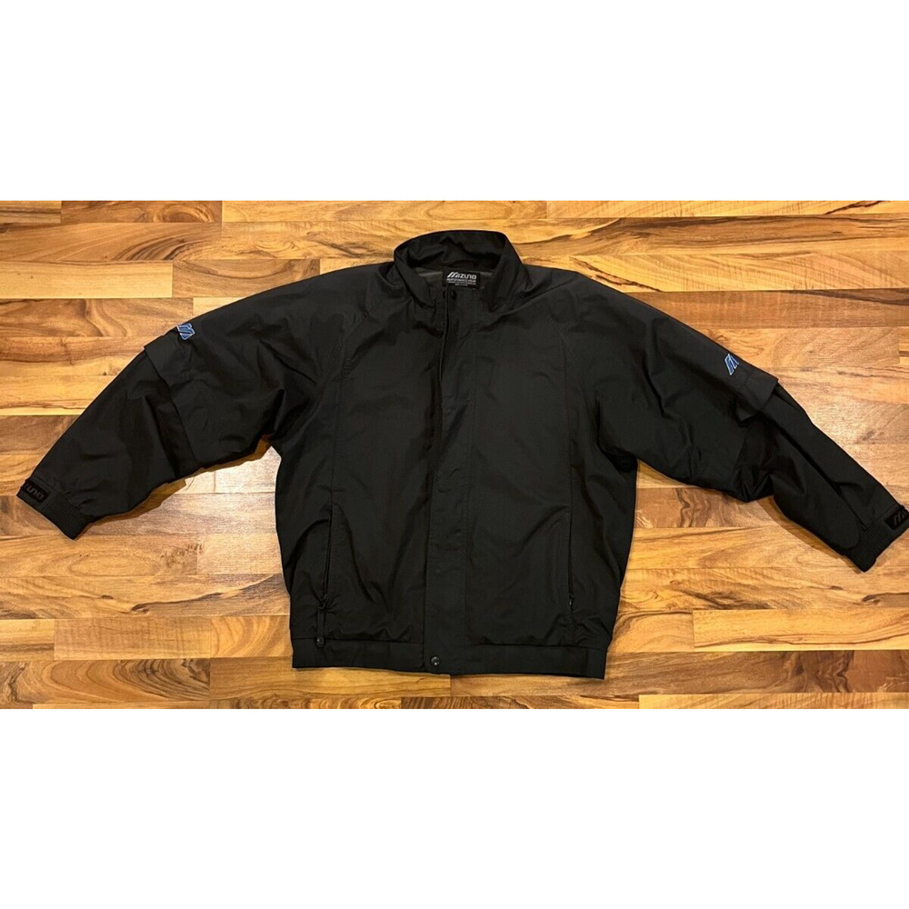 Mizuno Golf Shirt Men's Large Performance Wear Windbreaker Removable Sleeves
